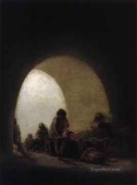  prison Oil Painting - A Prison Scene Francisco de Goya